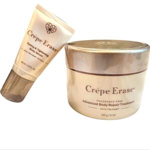 NIP Crêpe Erase Body Serum and Fragrance Free Advanced Body Repair Treatment Set